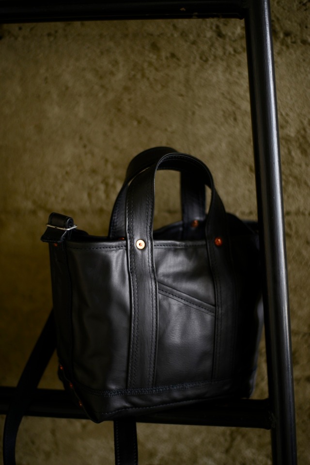 NICENESS / M.LEDZ HORSE LEATHER NN SHOULDER TOTE BAG - MINI