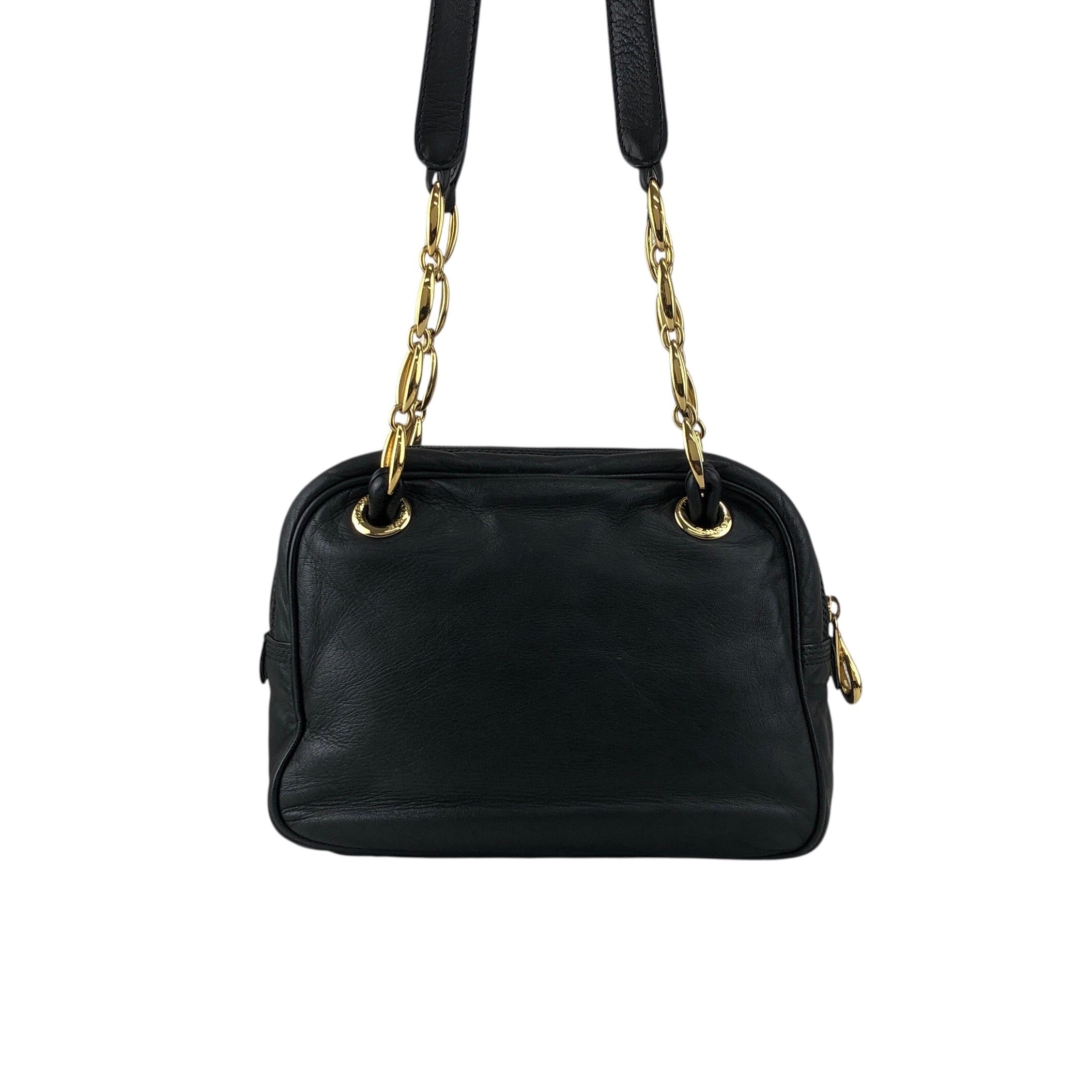 LOEWE ロエベ ハンドバッグ ブラック アナグラム型押し ナッパレザー