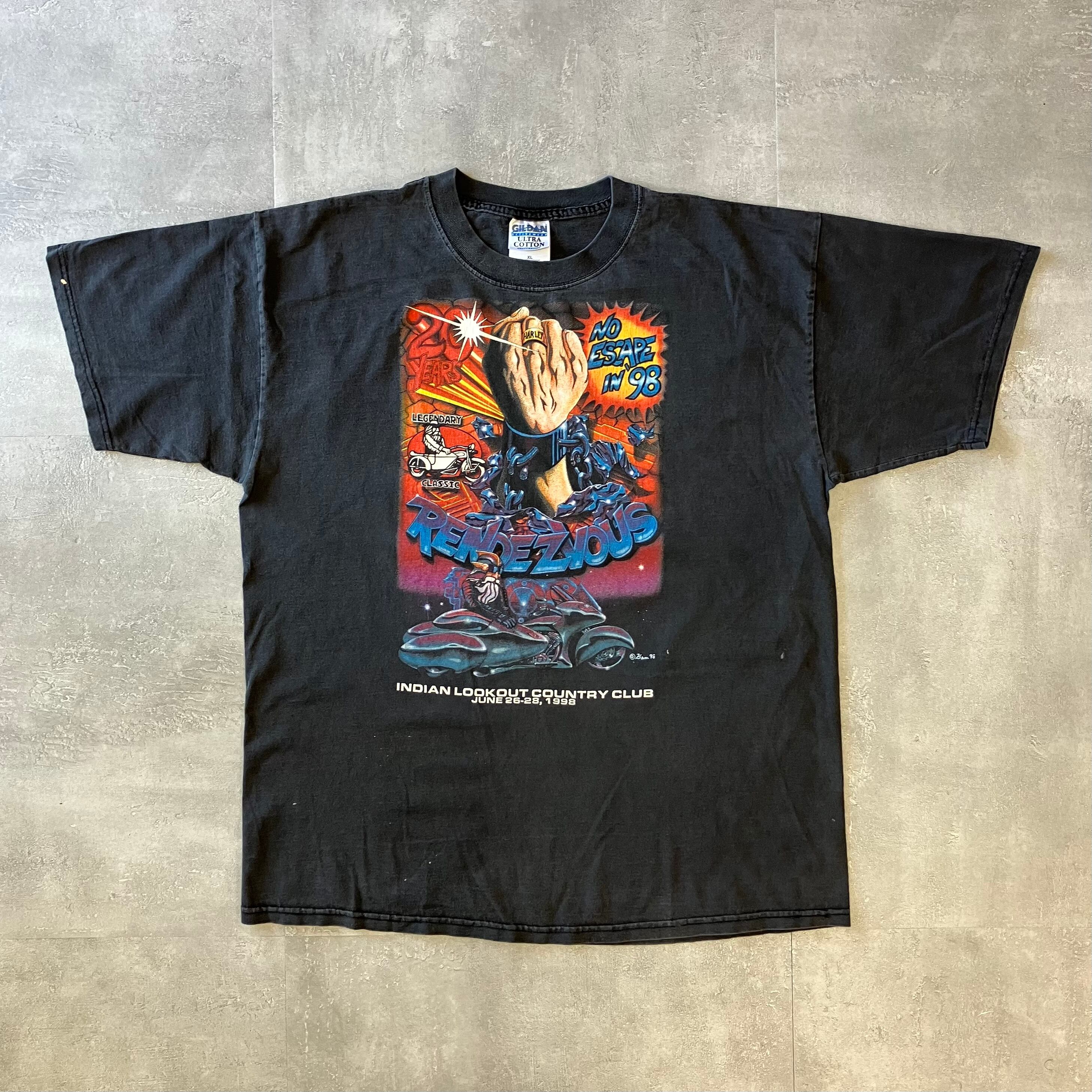 GILDAN 90s ブラックボディ プリントTee XL No.1950