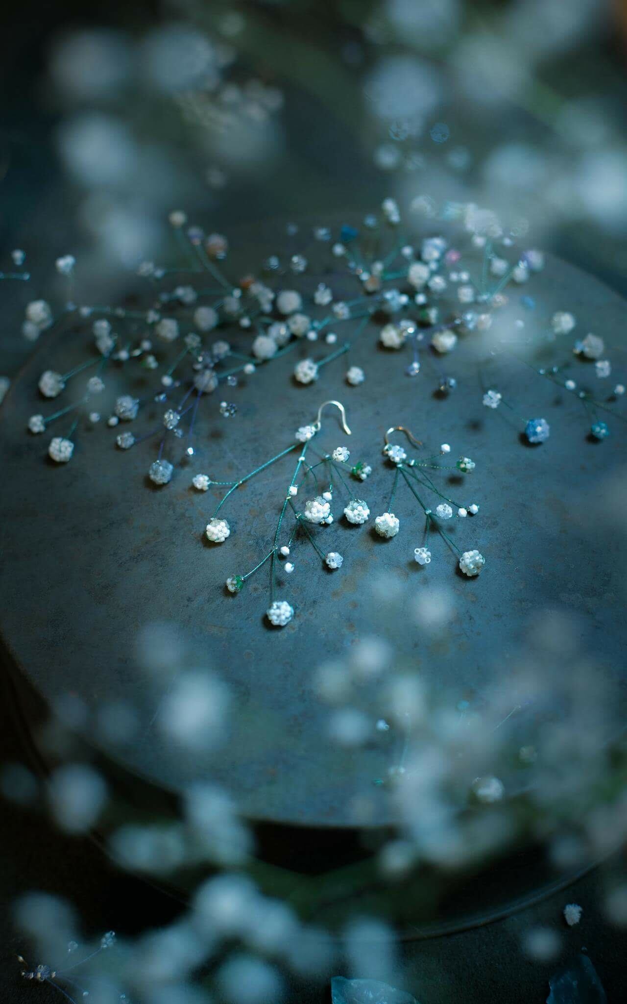 大雪】かすみ草ピアス Sセット | sakuracosmic