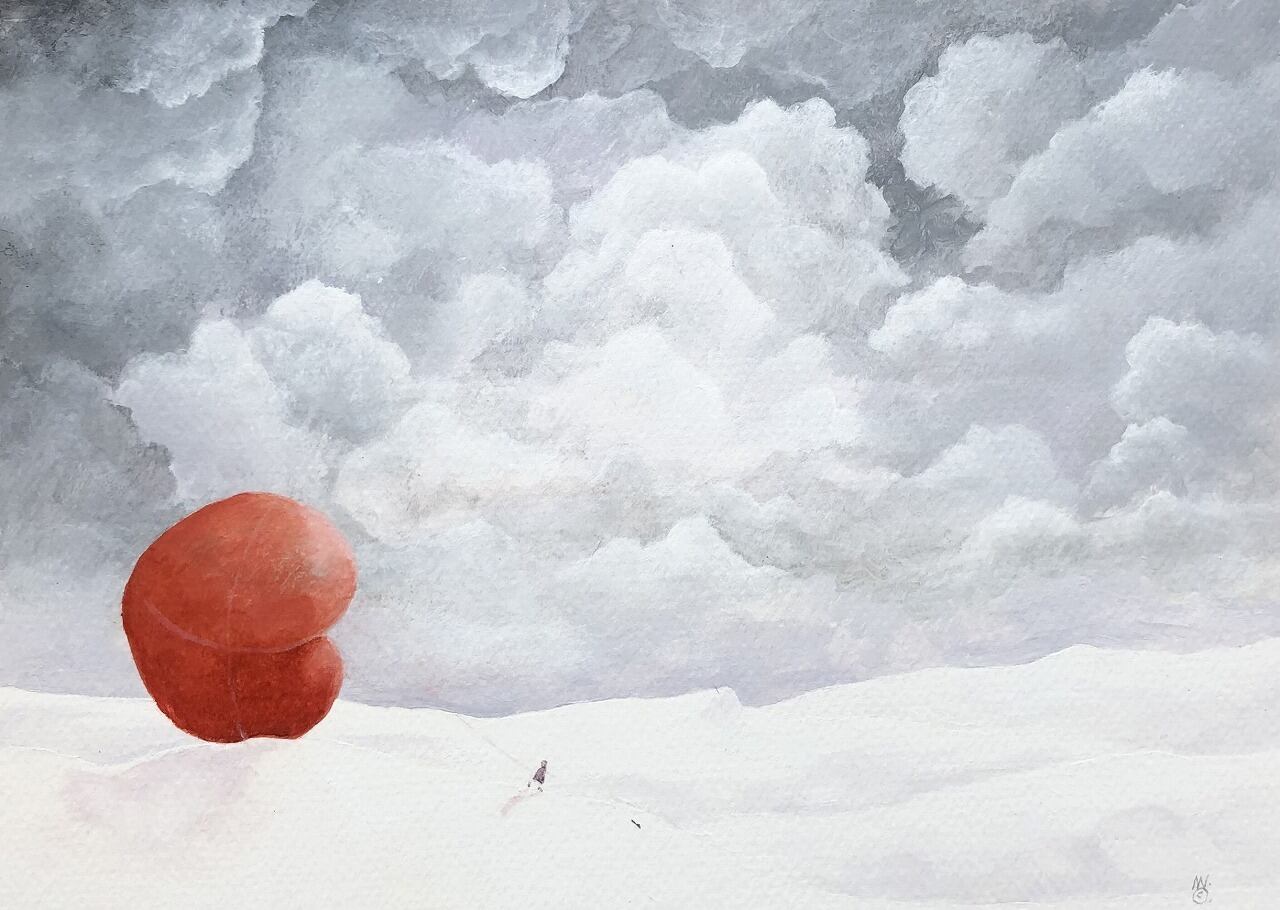 氷と雪の中を抜けて