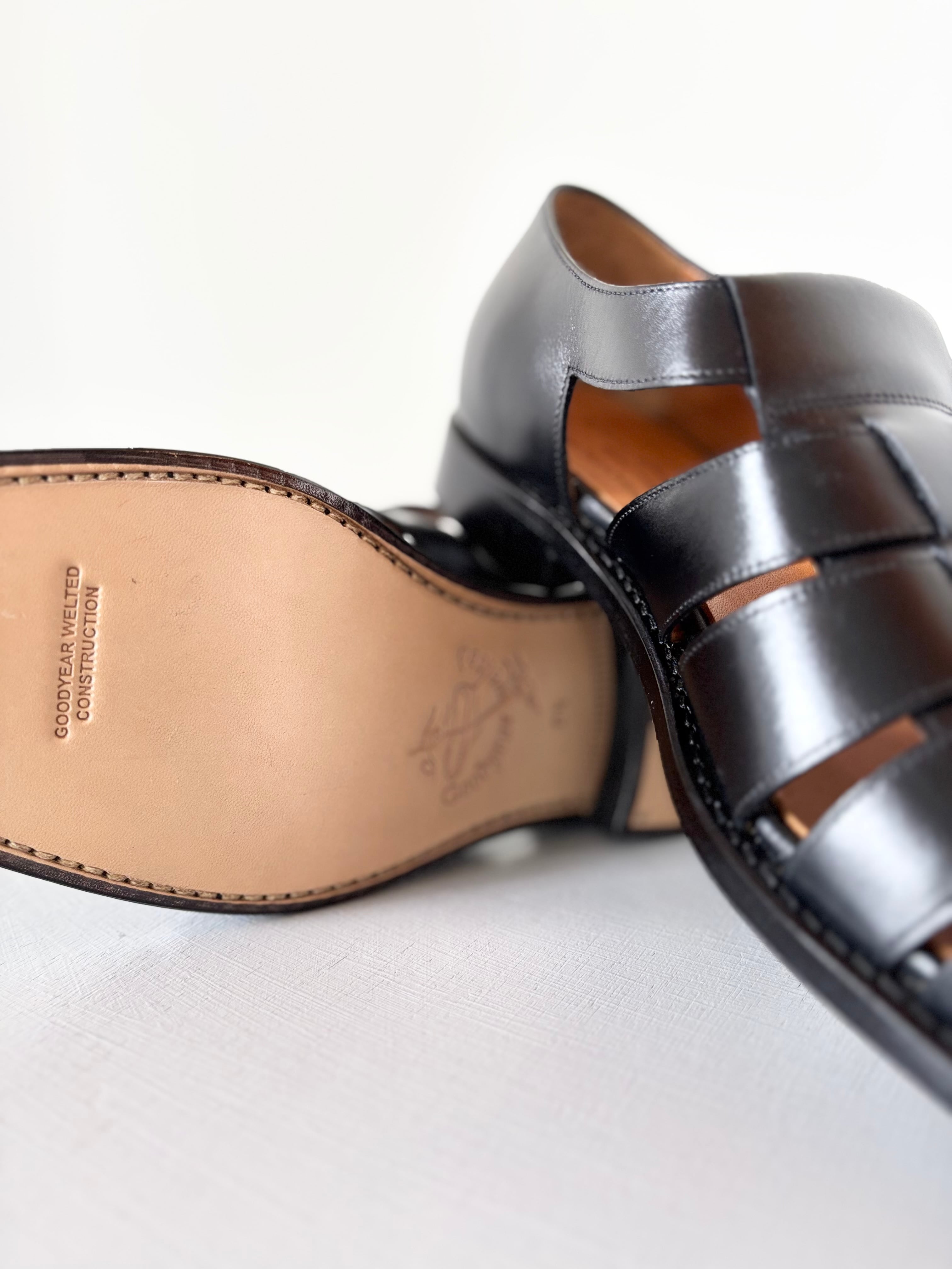Jalan Sriwijaya【98819 Bali / BLACK (LEATHER SOLE)】 | LARGE LAB TOWN