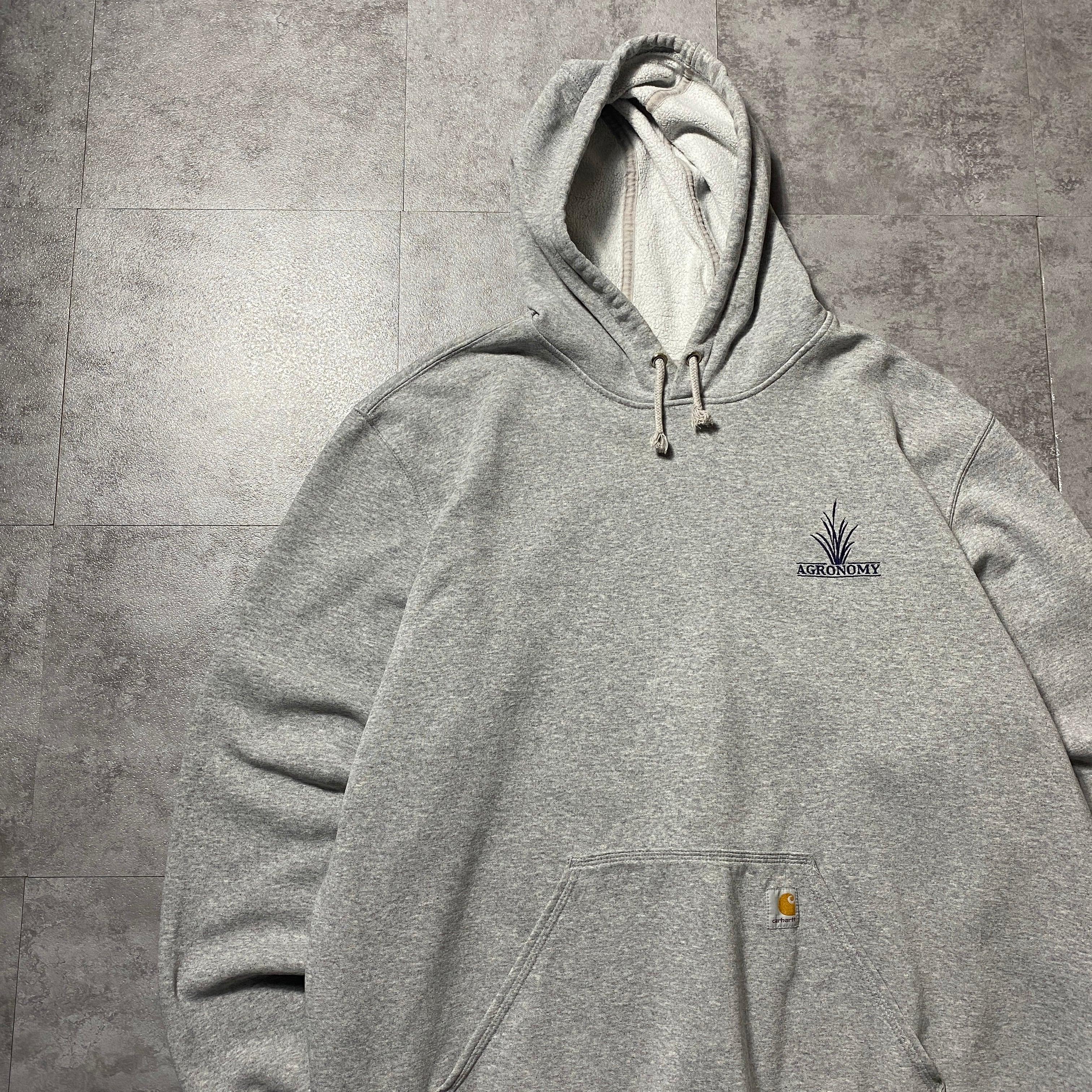 Carhartt ソフトシェルベスト　L グレー　企業ロゴ Size.XL】carhartt カーハート 刺繍企業ロゴ ソフトシェル