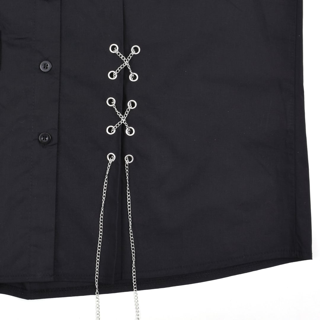 3点セット】チェーンUPタイ付き半袖シャツ | VOLCAN&APHRODITE