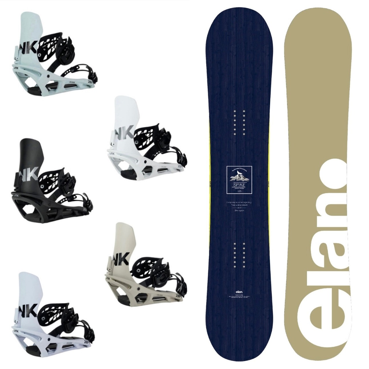 ステラ スノーボード 板 グーフィースタンス ビンディング付き  