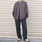 Jones new york silk linen stand collar jacket