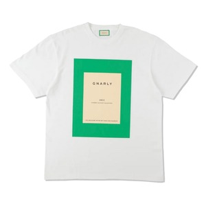 【GNARLY】 GNARLY Logo Tee / White Green