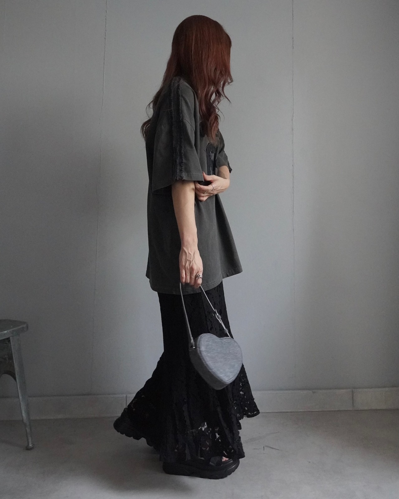 【unused.lab】Sideline denim patch CS/Navy