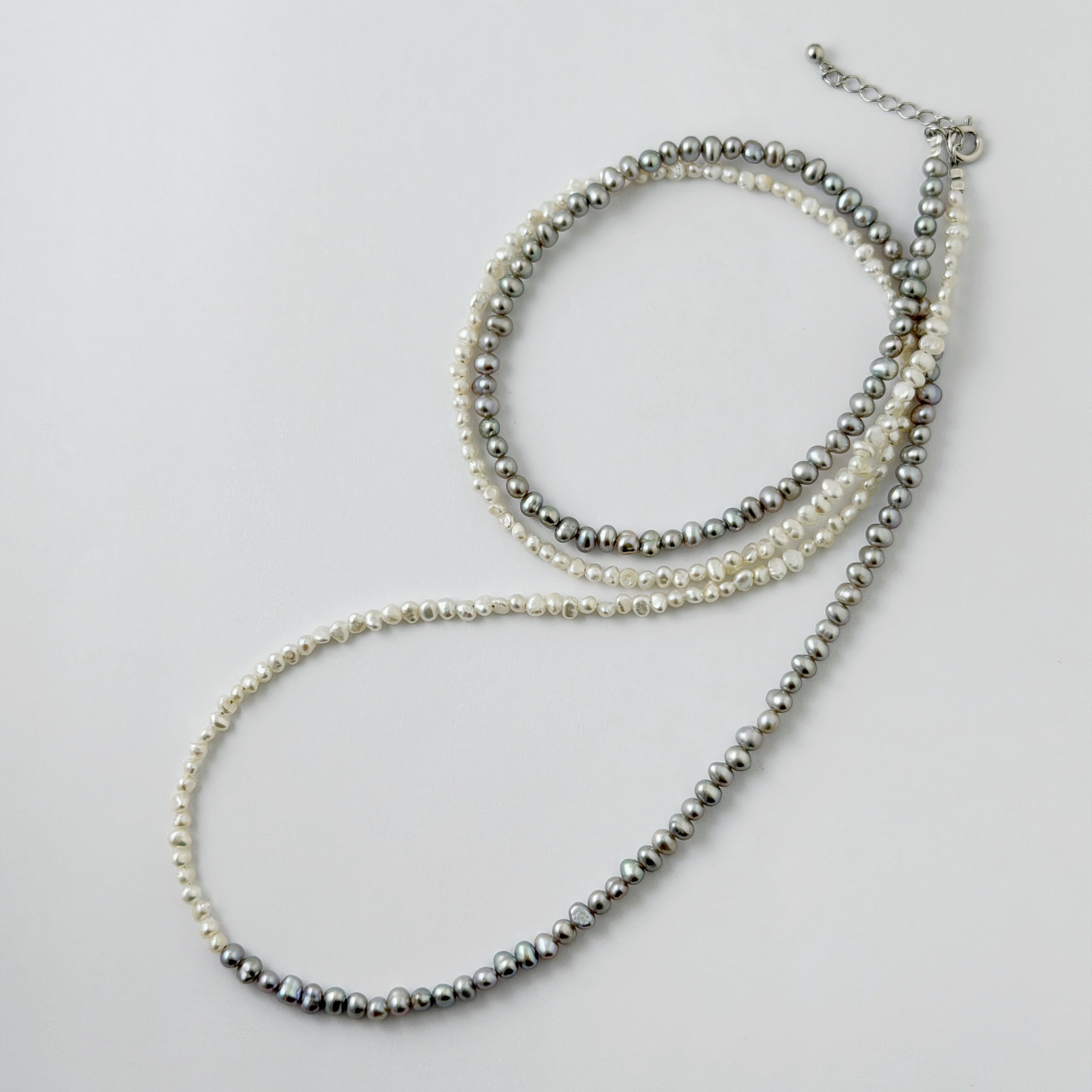 Lagoon Original バロックパール ハーフ and ハーフ ネックレス 80cm