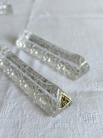 カトラリーレスト クリスタル　ガラス製　ナイフレスト　箸置き　2個セット　12twem1