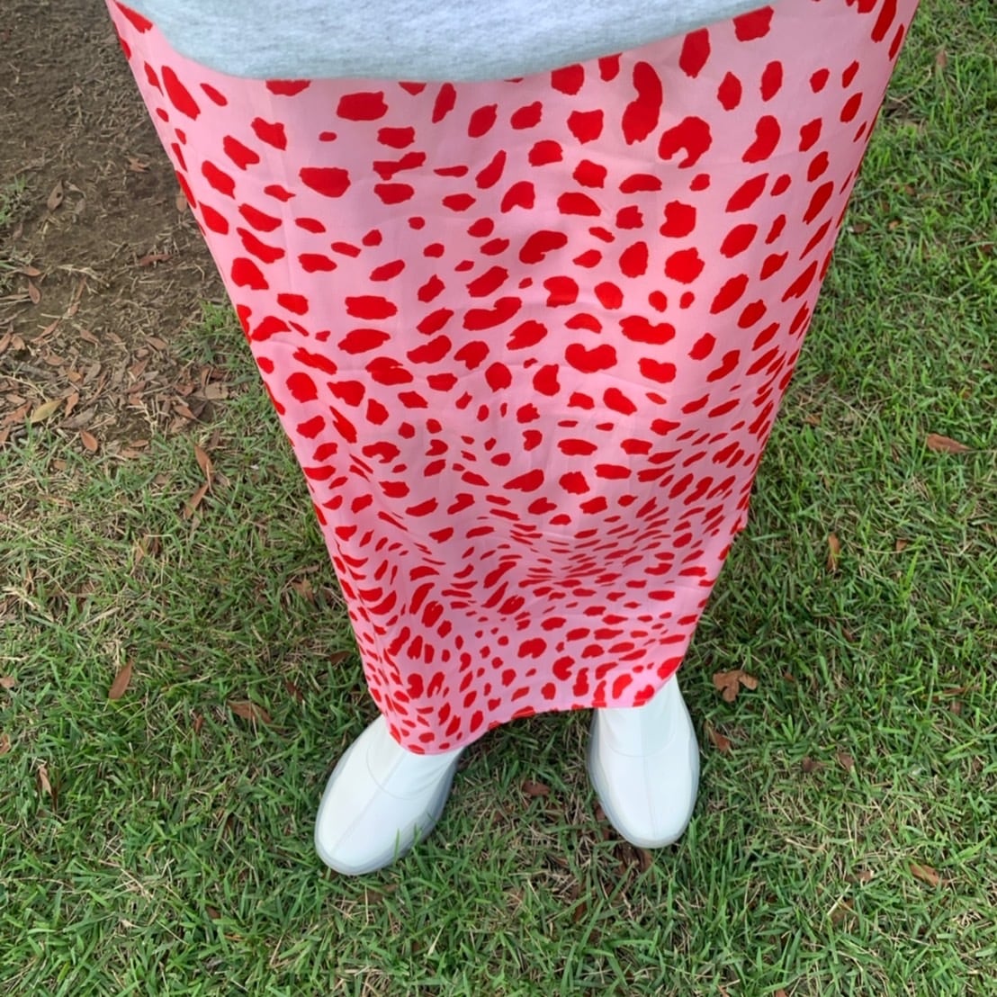 レオパードサテンロングスカート_LN0421