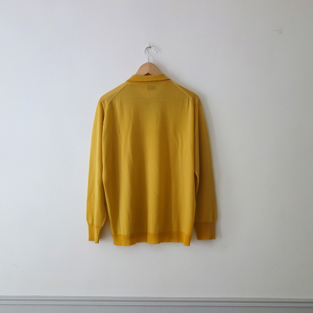 【MADE IN FRANCE】RODIER マスタードニットポロシャツ "PULL D'ETE"