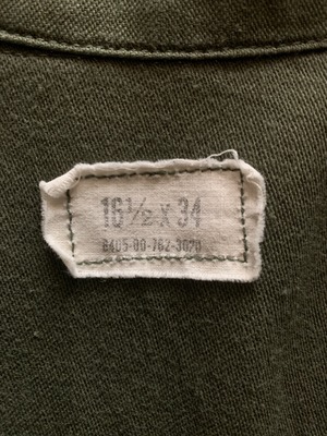 75's U.S.ARMY ユーティリティシャツ OG-107 表記(16 1/2 × 34)　