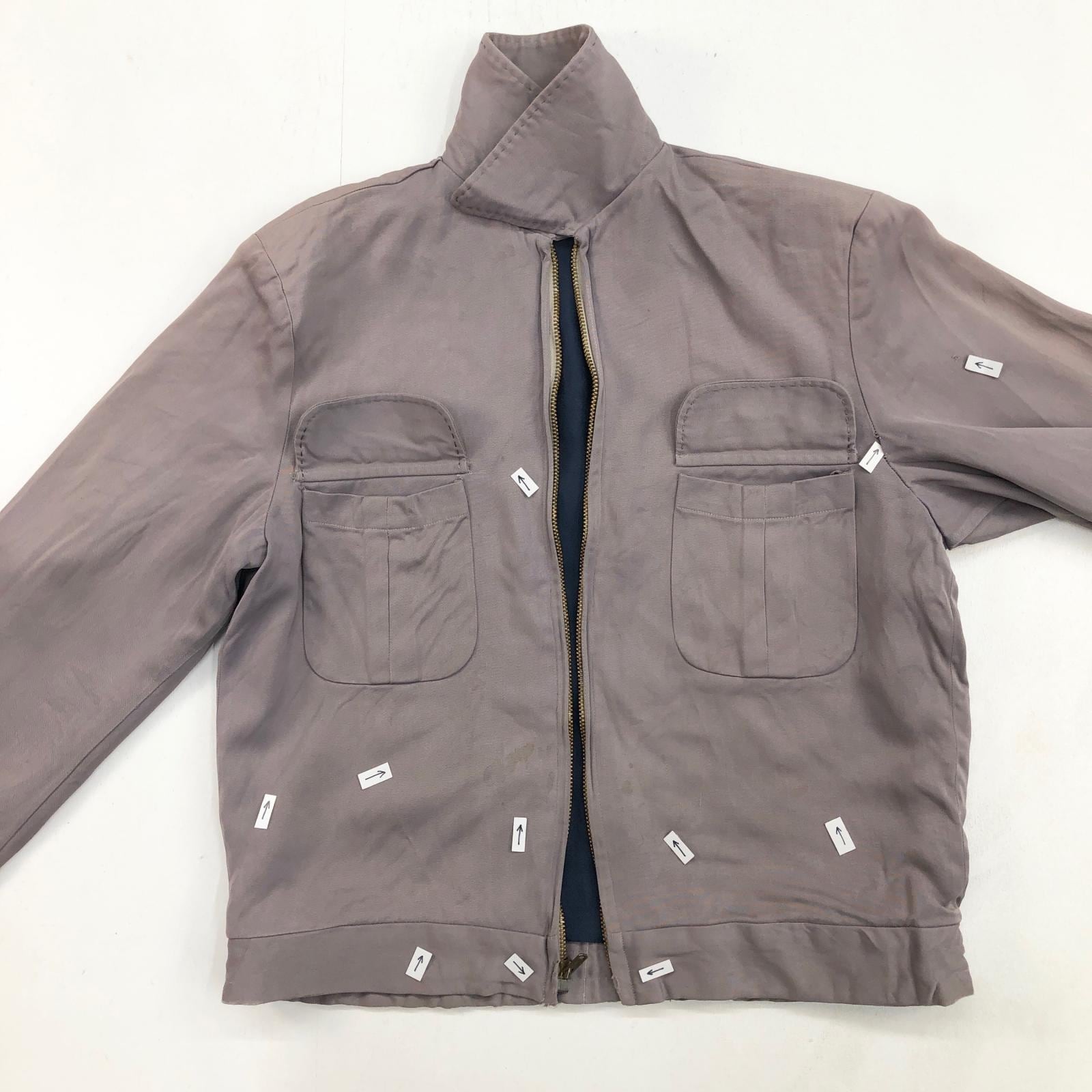 UNKNOWN 50 -60年代 レーヨン系 ギャバジャン ギャバジンジャケット