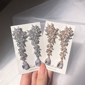 【ZP-56】キュービックジルコニア ピアス / イヤリング(レンタル)