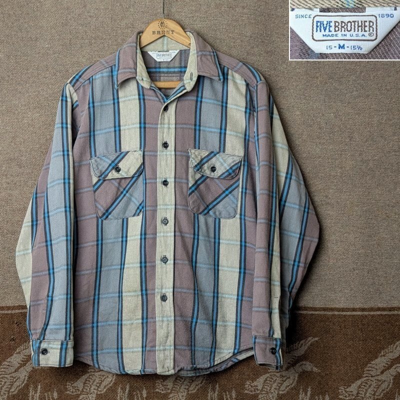 90s WOOLRICH Shadow Bark Camo Chamois Flannel Shirt (M) | Wonder