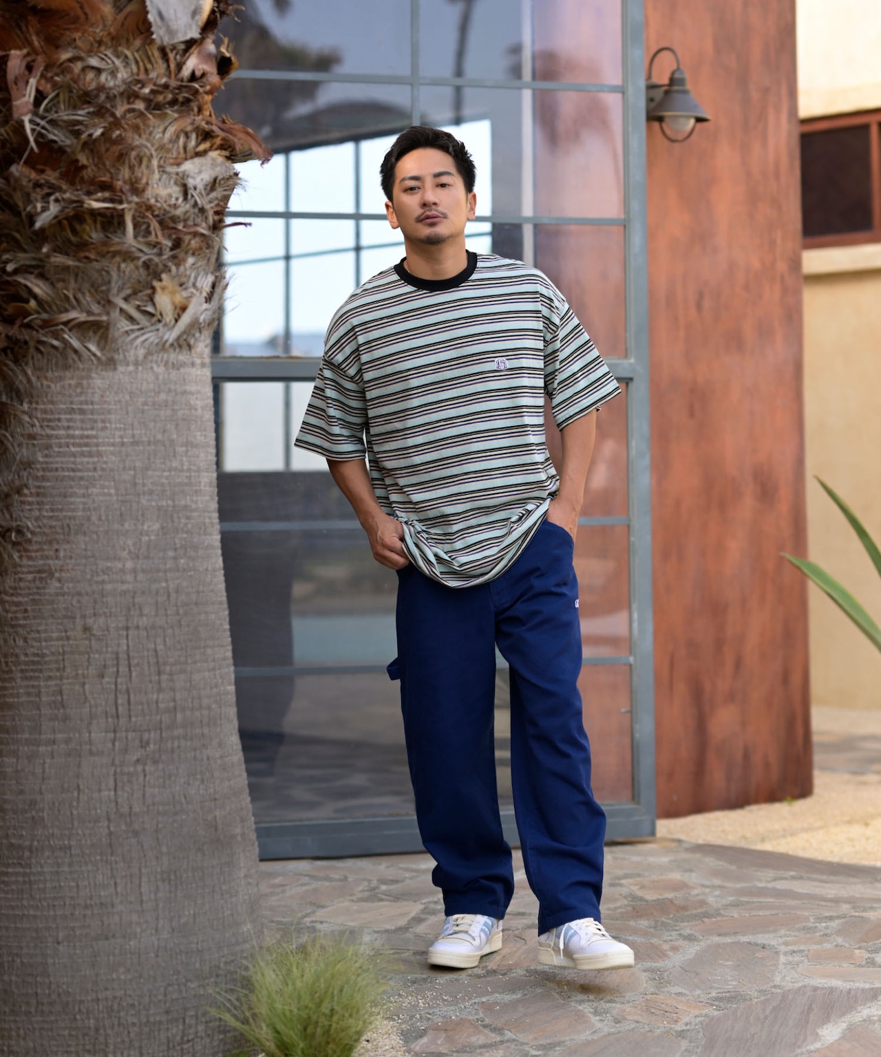 【#Re:room】COLOR CHINO PAINTER WIDE PANTS［REP217］