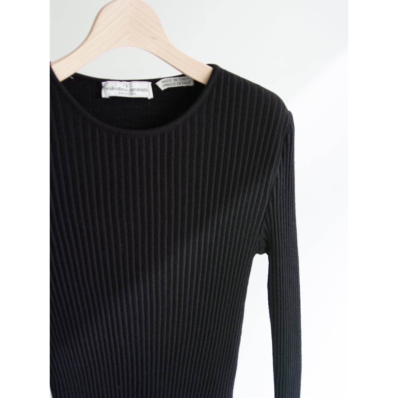 valentino garavani】Made in Italy Rib Knit Pullover ...