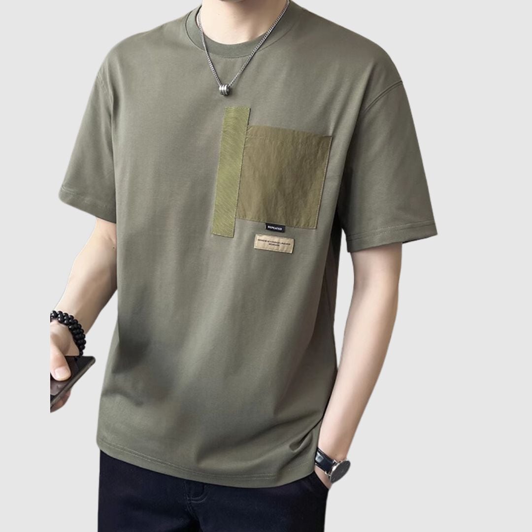 パッチポケットTシャツ H2091