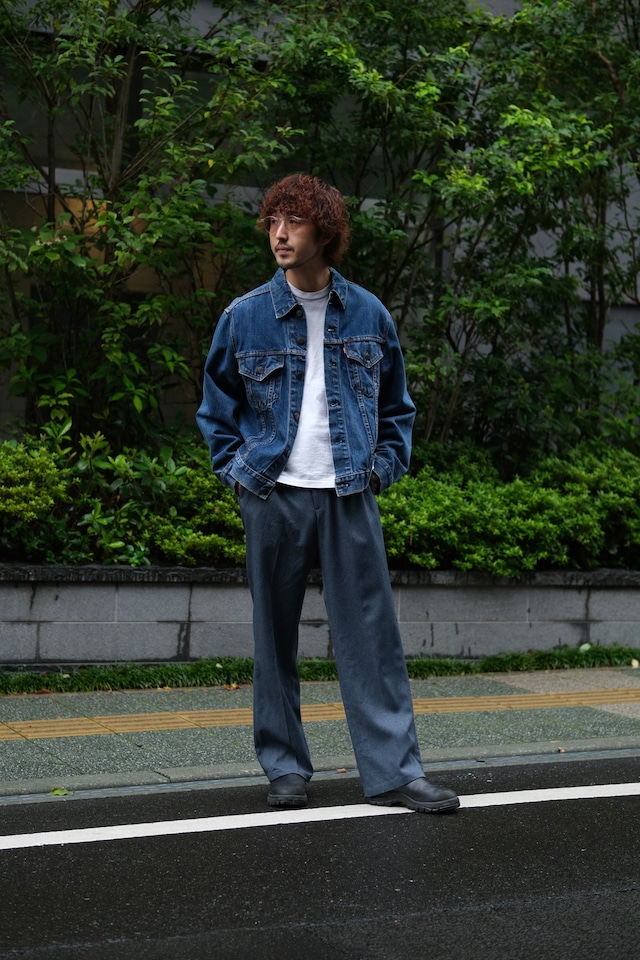 Utah/80-90's "LEVI'S" ACTION SLACKS/blue gray