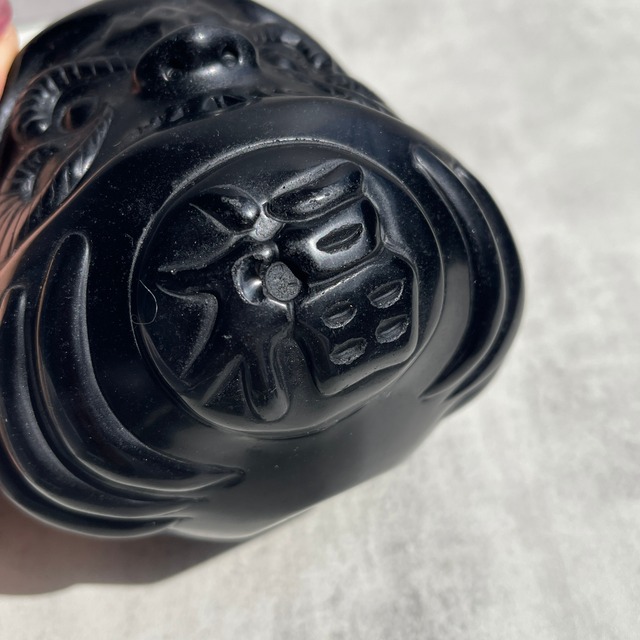 《アウトレット価格》【ブラックオブジディアン】福・だるま・縁起物｜鉱物 天然石 パワーストーン