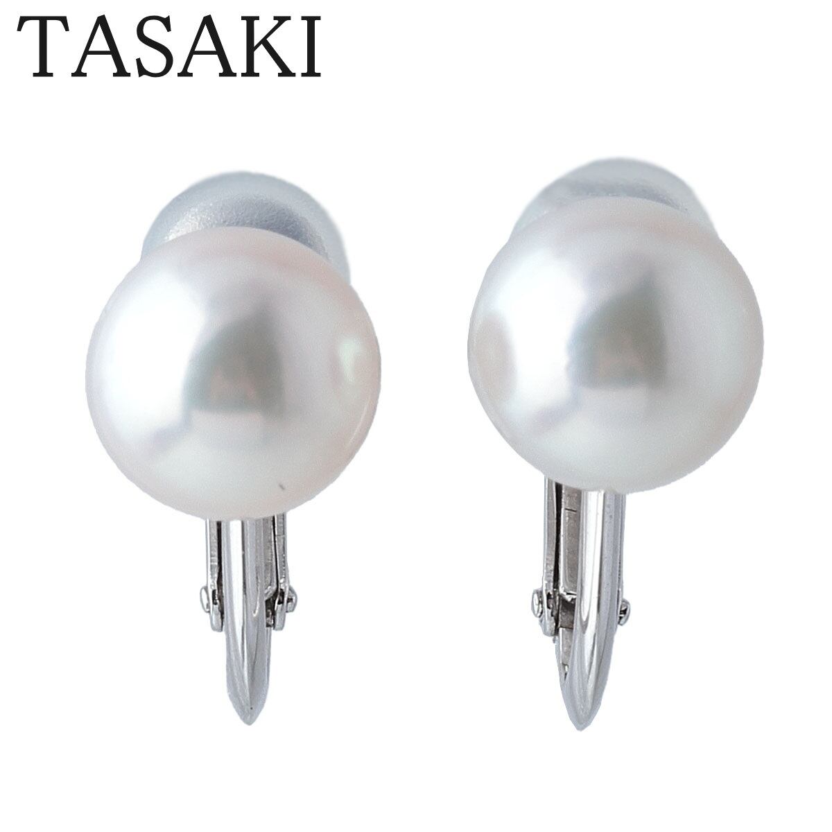 TASAKI タサキ アコヤパール 真珠 イヤリング K18イエローゴールド 