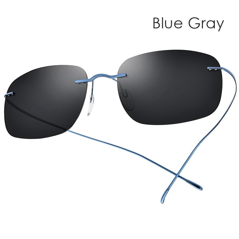 Titanium Rimless Sunglasses -square- / チタン リムレス サングラス