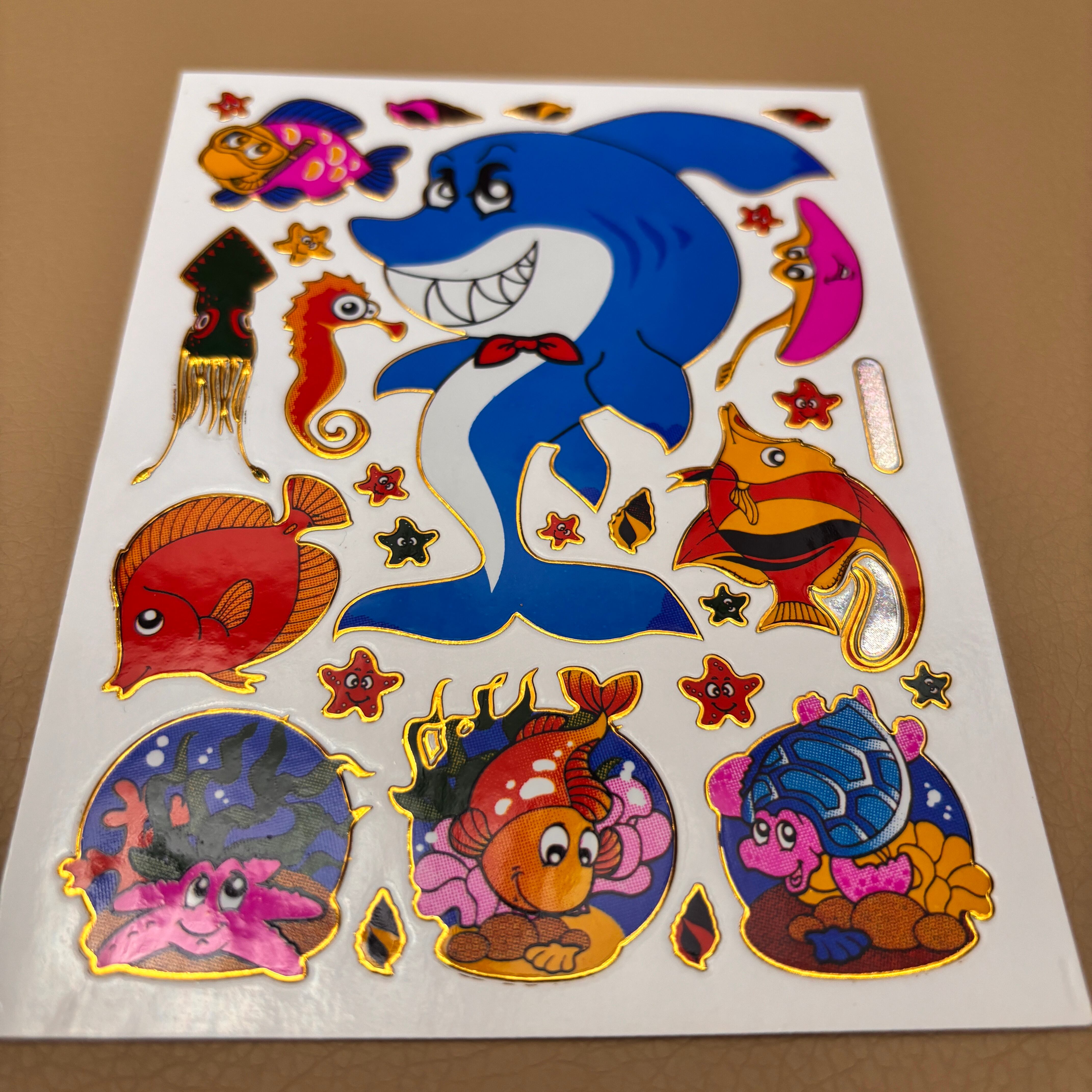 122 海の仲間たち レトロキラキラシール VCS-3214 VCS01