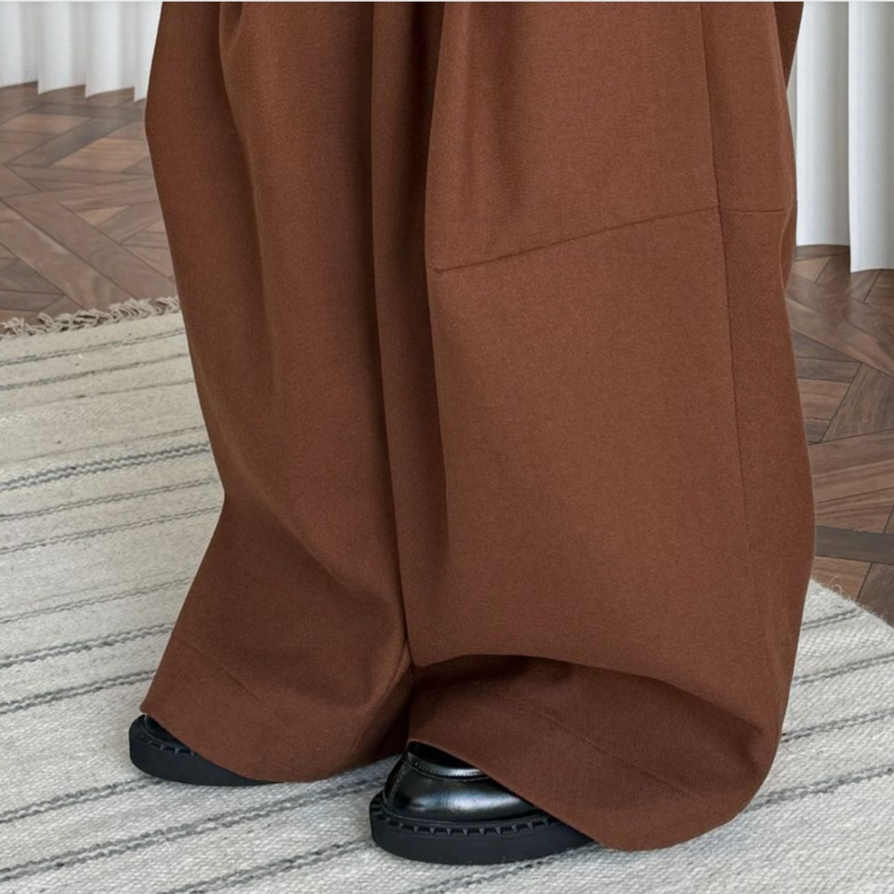 ハイウエストワイドタックパンツ 00033・画像9