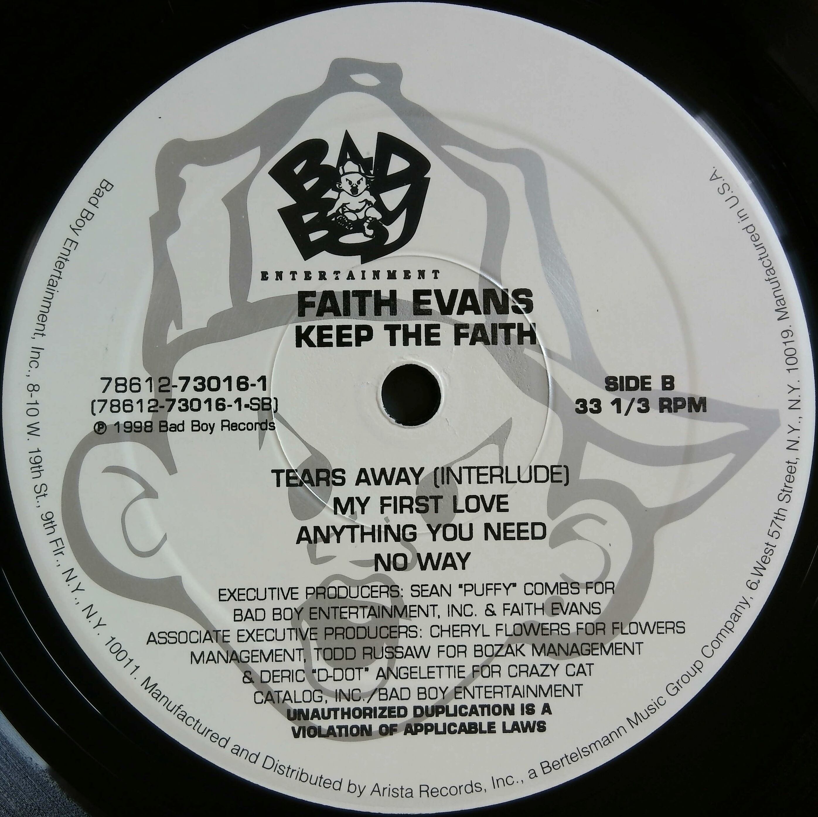 1998] [LP]Faith Evans – Keep The Faith [Bad Boy Entertainment][2枚