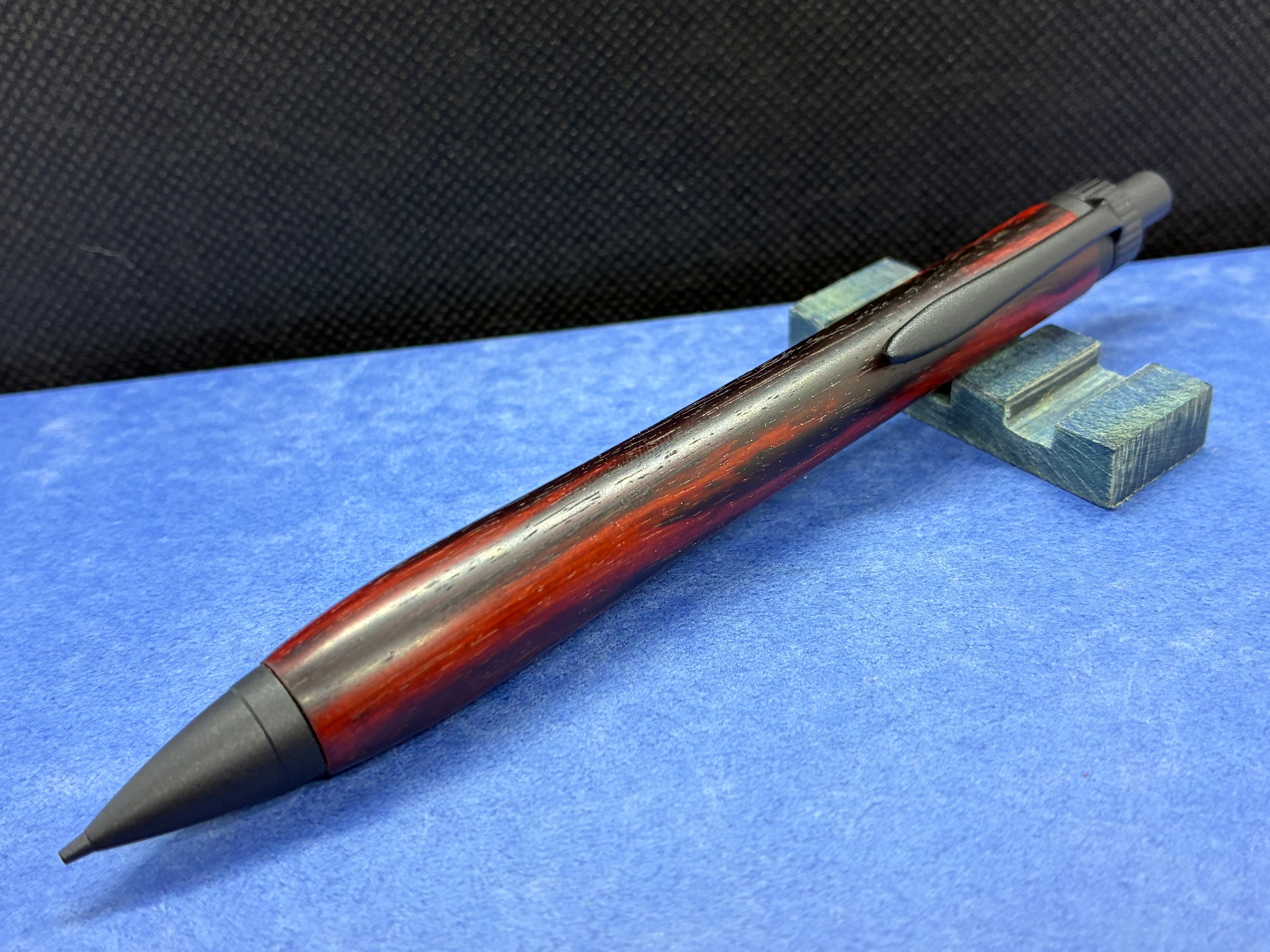 タモ縮杢スタビライズドウッド 加藤金属 シャーペン0.5mm | 工房 聖