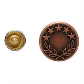 KIYOHARA サンコッコー ジーンズタックボタン 6組 直径16.5mm ブロンズ SUN15-03