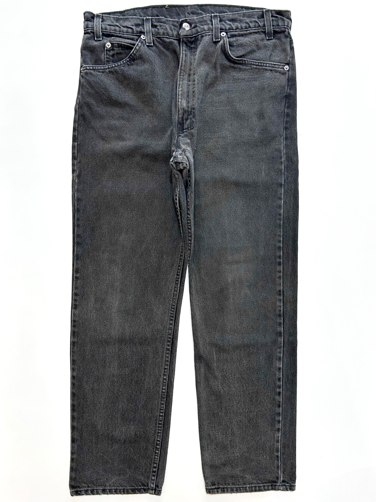 80s Levi’s 505 BLACK DENIM PANTS MADE IN USA Size W36L30→W35L29.5