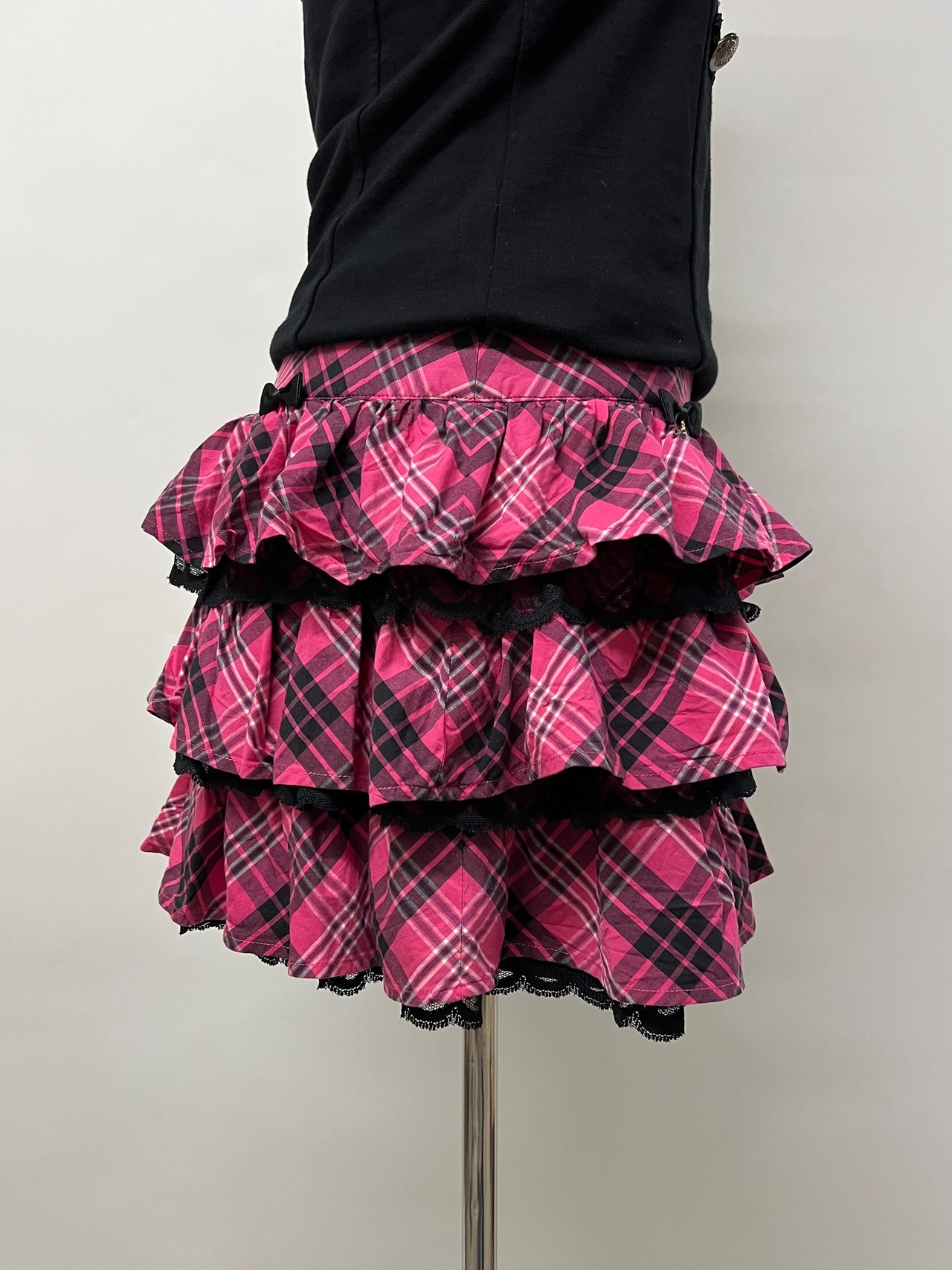 "Knight Bridge"ナイトブリッジ Check Fril Skirt