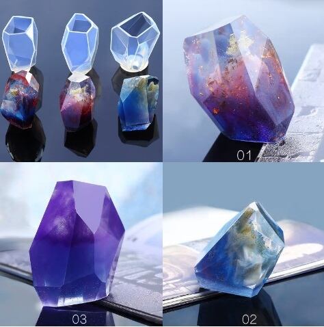 立体鉱石 シリコンモールド | シリコンモールド・クレイクラフト