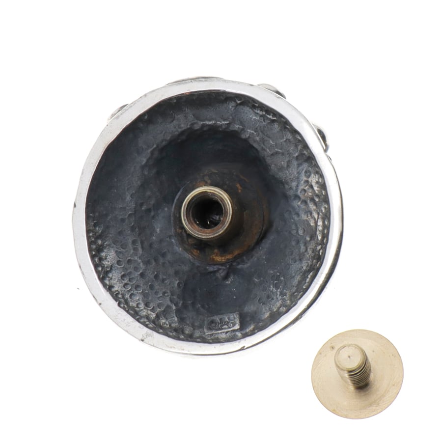 コンチョ シルバー925 スカル Skull ドクロ 銀 直径 約24.5mm レザー