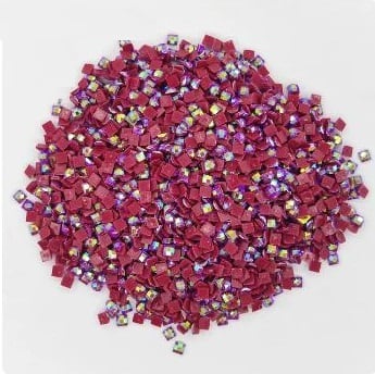 国内製造】A3サイズ四角ビーズ（+AB3～4色入）fan-010-オレンジの宮殿