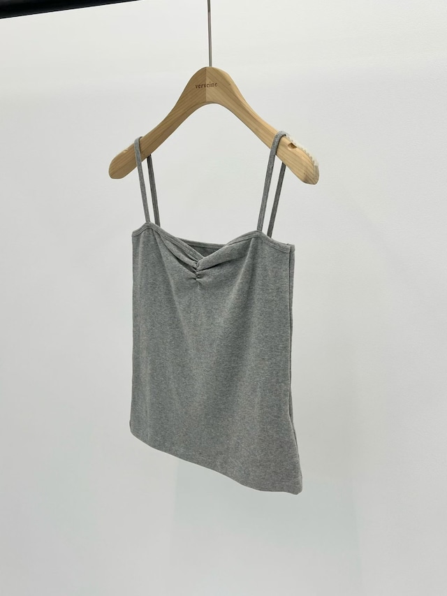 (予約) verveine / Seren shirring heart neck sleeveless 3color