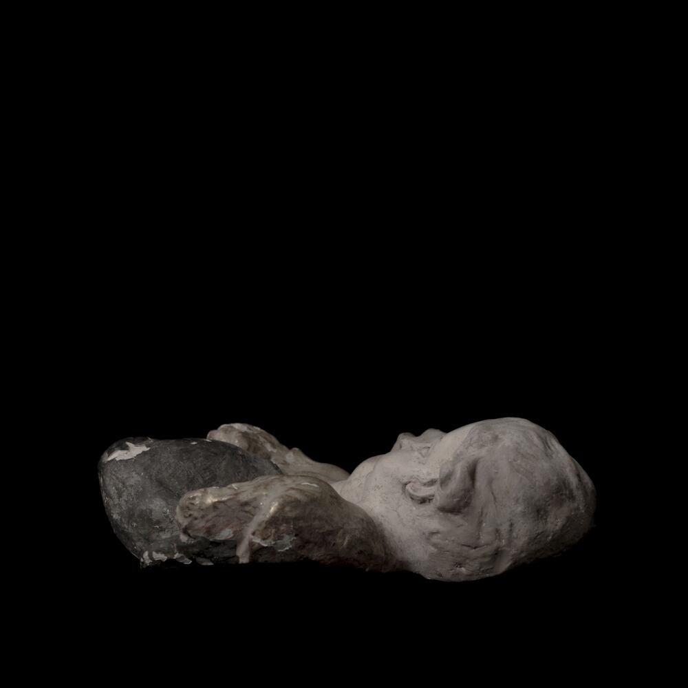 双子天使 金彩石膏胸像 残欠, 欧州, 19世紀. | olim