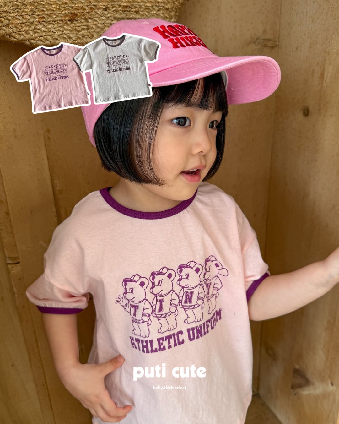 80-120 ꒰ 予約 ꒱ Friends bear T / Tiny hiker ⸝⋆