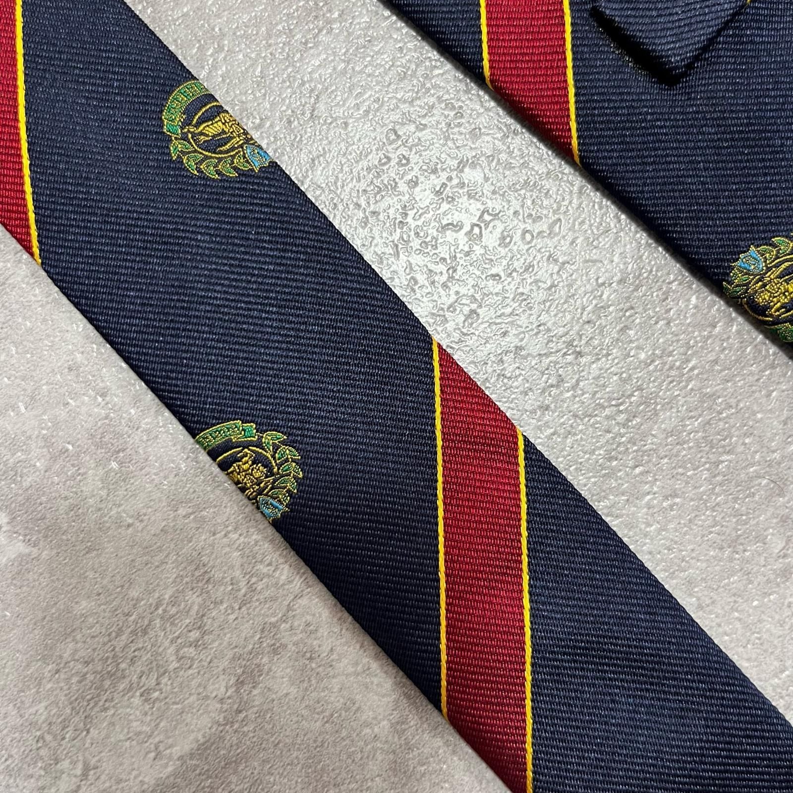 BURBERRY】バーバリー シルクネクタイ ロゴ入り シルク100% メンズ