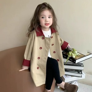 〈90-140size〉red color フレンチコート