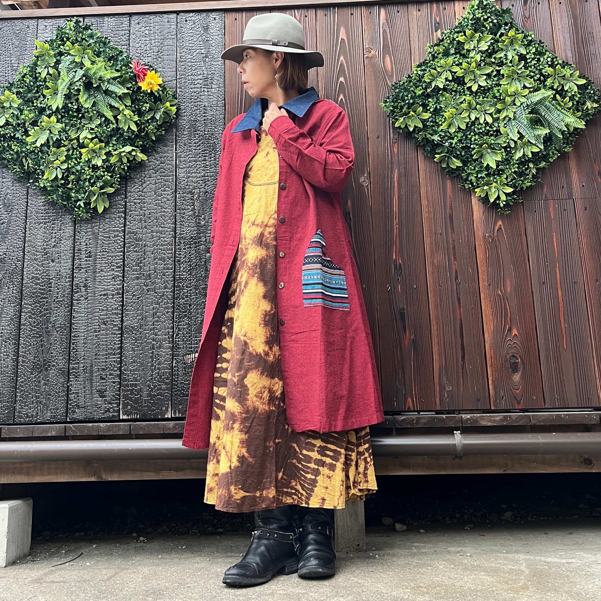 ネパールコットンロングコート | アジアン雑貨ルチュ