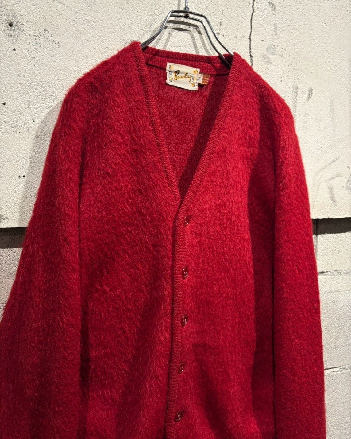 Caka otto】 60's “Barclay” Mohair Blend Vintage Knit Cardigan