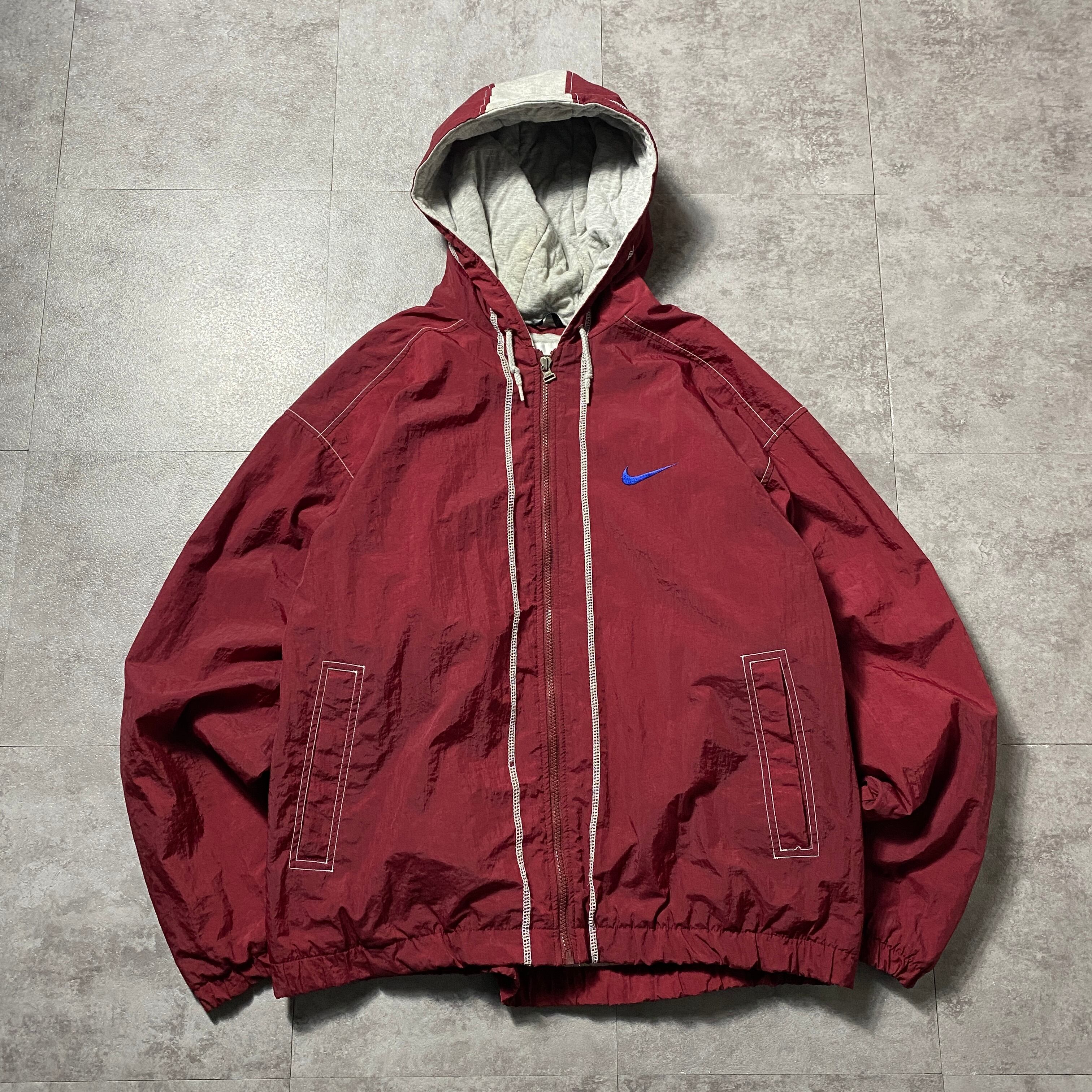 90's NIKE ナイキ スウォッシュ 刺繍ワンポイント バックロゴ