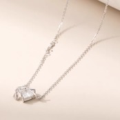 ネックレス かわいい ハート クリスタル ペンダント