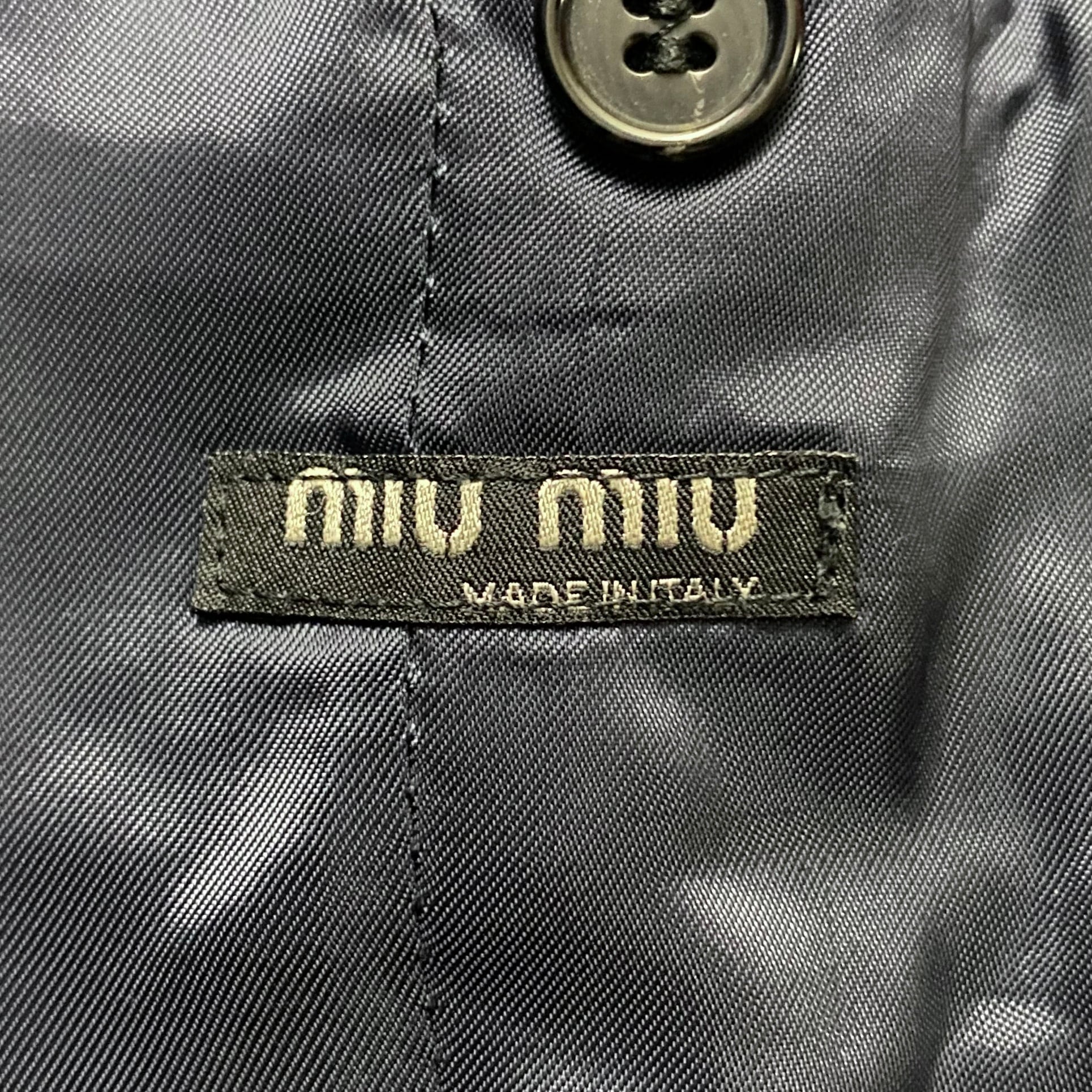 archive MIU MIU double breasted wool coat | NOIR ONLINE powered by BASE