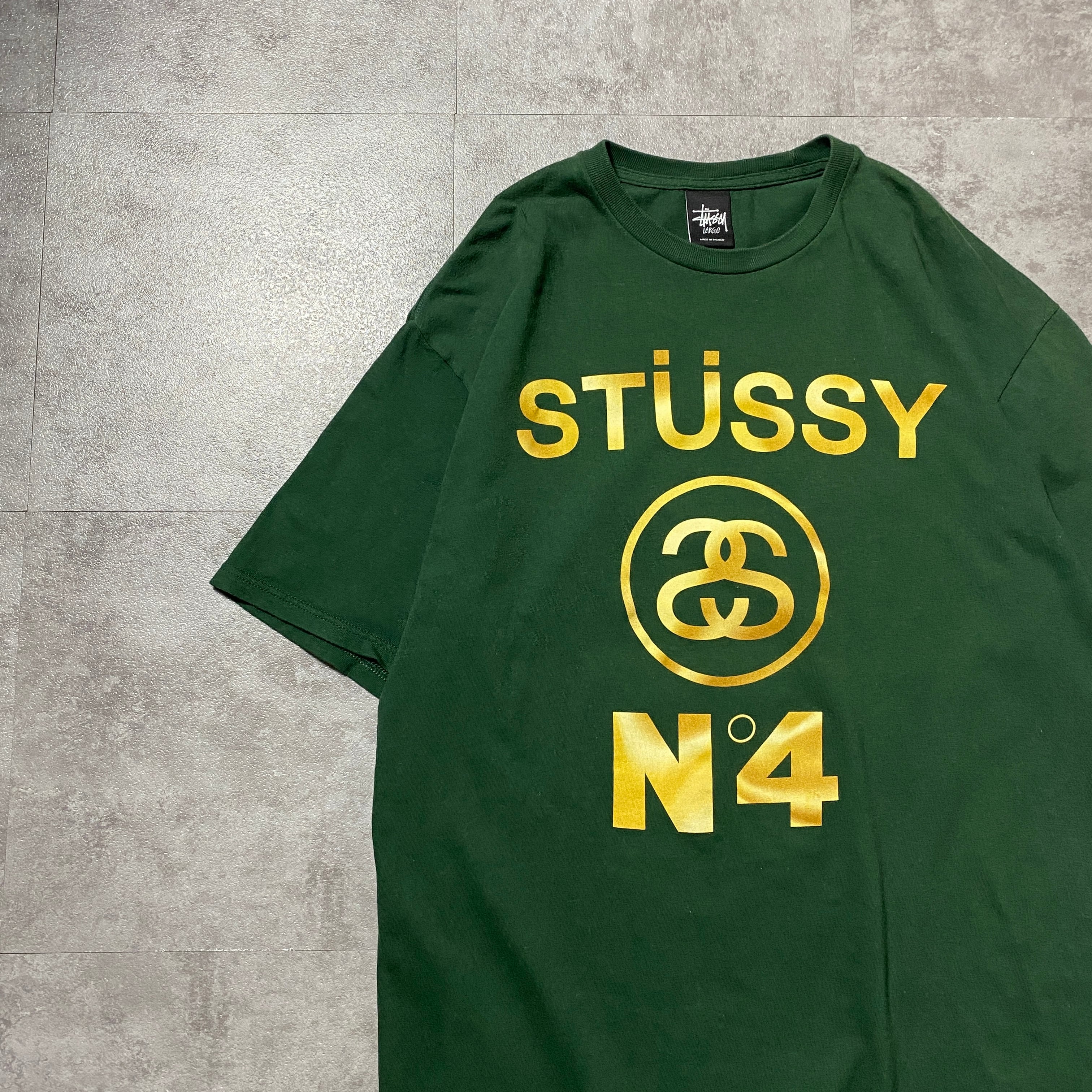 90s USA製 OLD STUSSY バックプリント　シングルステッチ USA製】90's old stussy ステューシー SSリンク プリント シングル