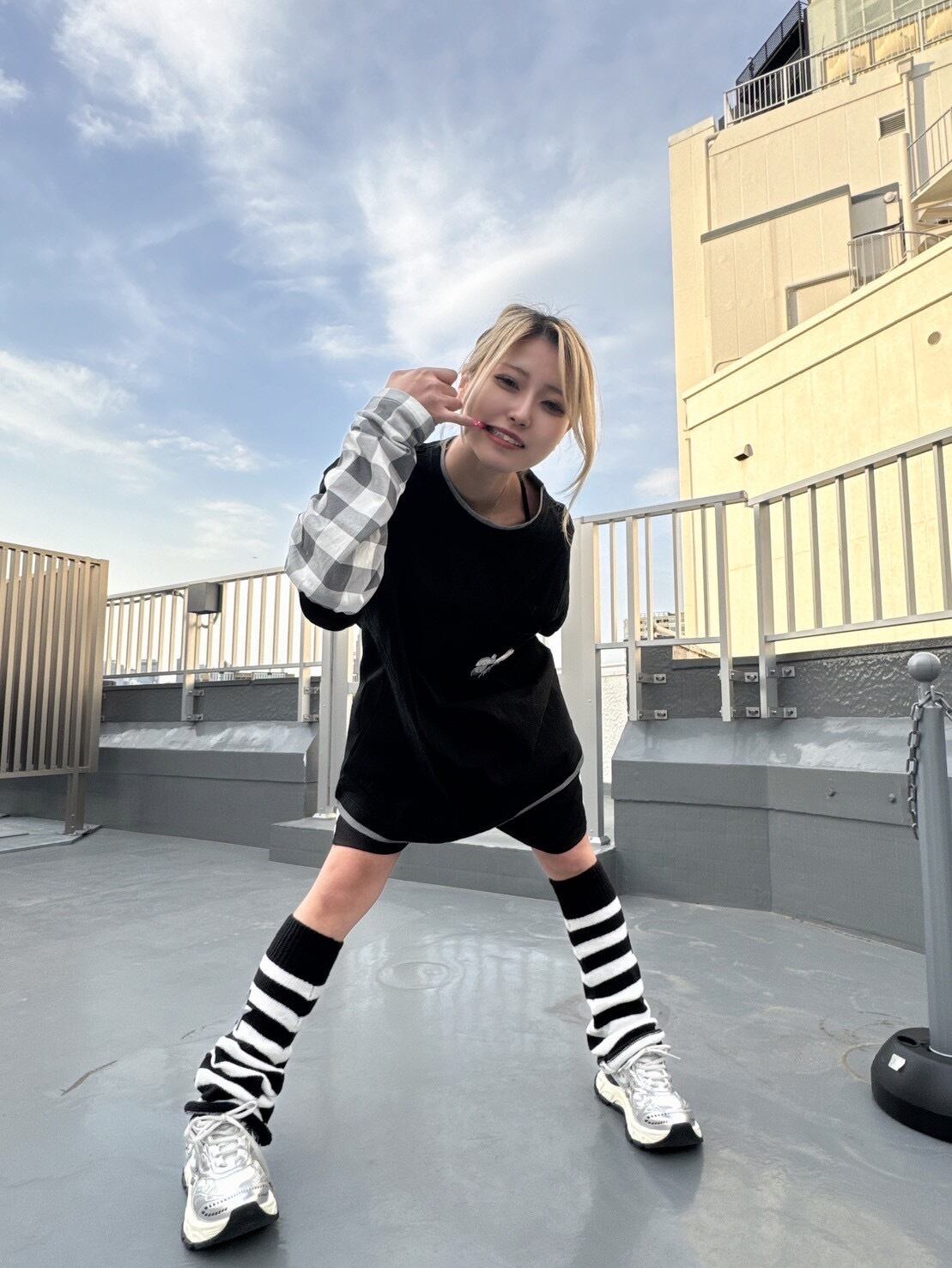 アームカバー付きビッグTEE 地雷 サブカル 天使界隈 | 韓国系ユニ
