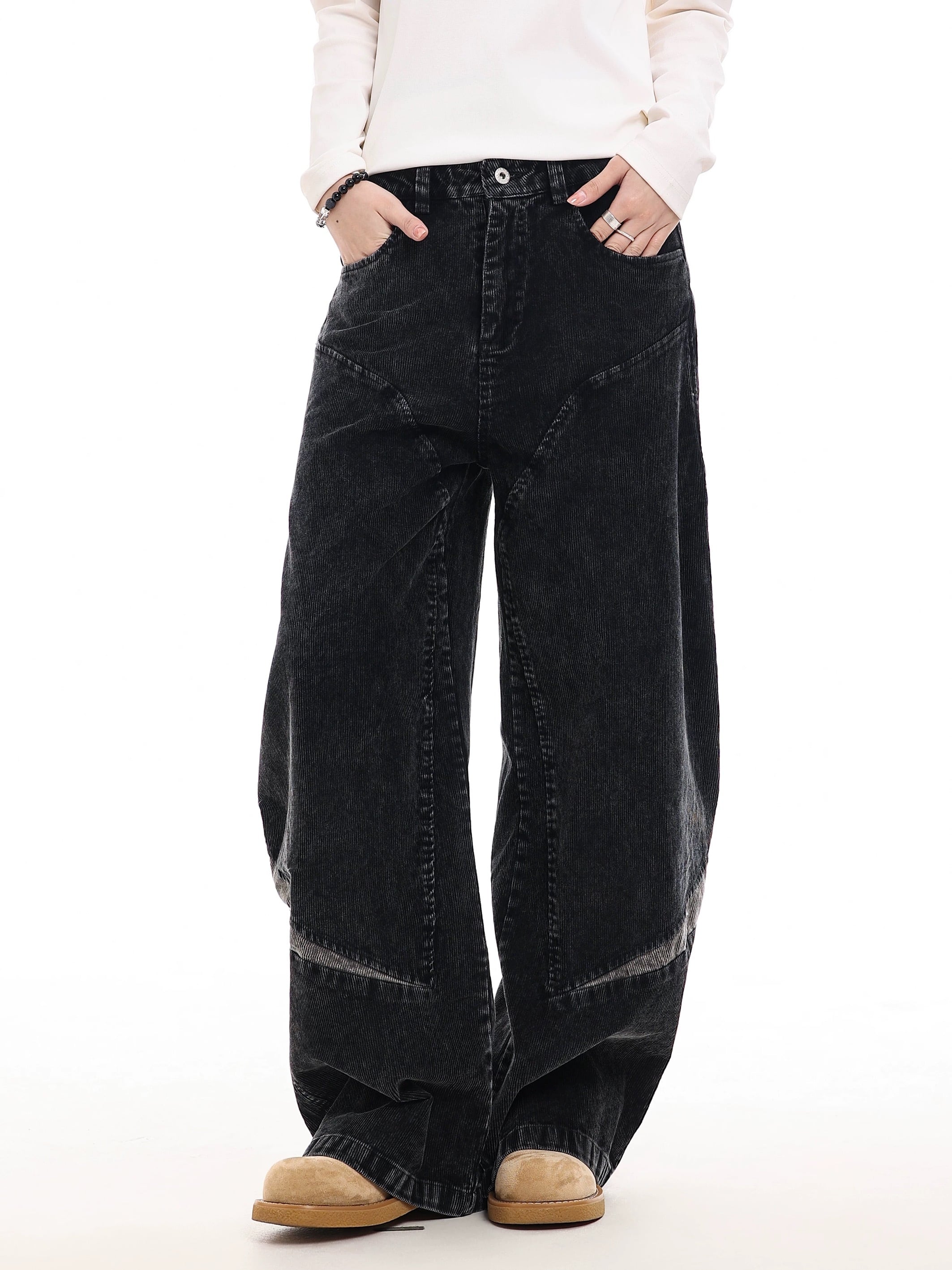 コーデュロイ アーチパネル ワイドパンツ / CORDUROY ARCH PANEL WIDE PANTS